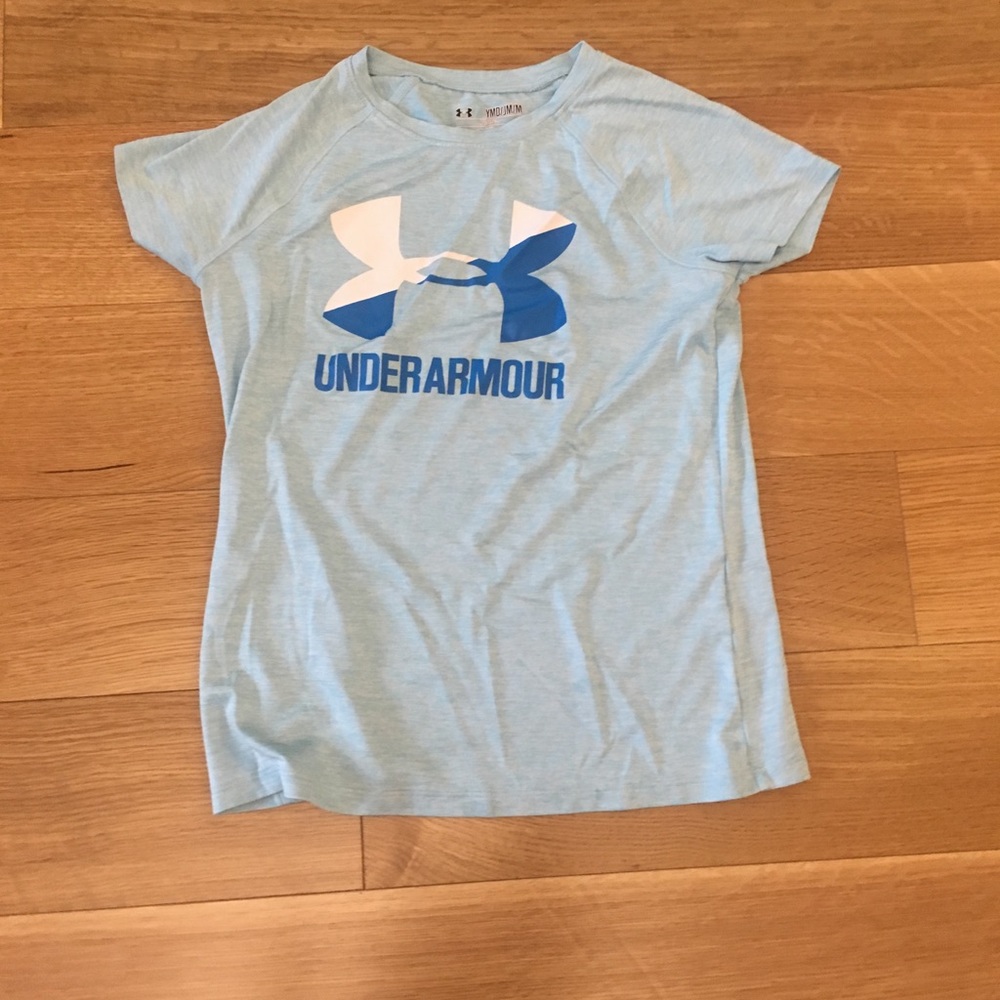 Baby blue athletic shirt